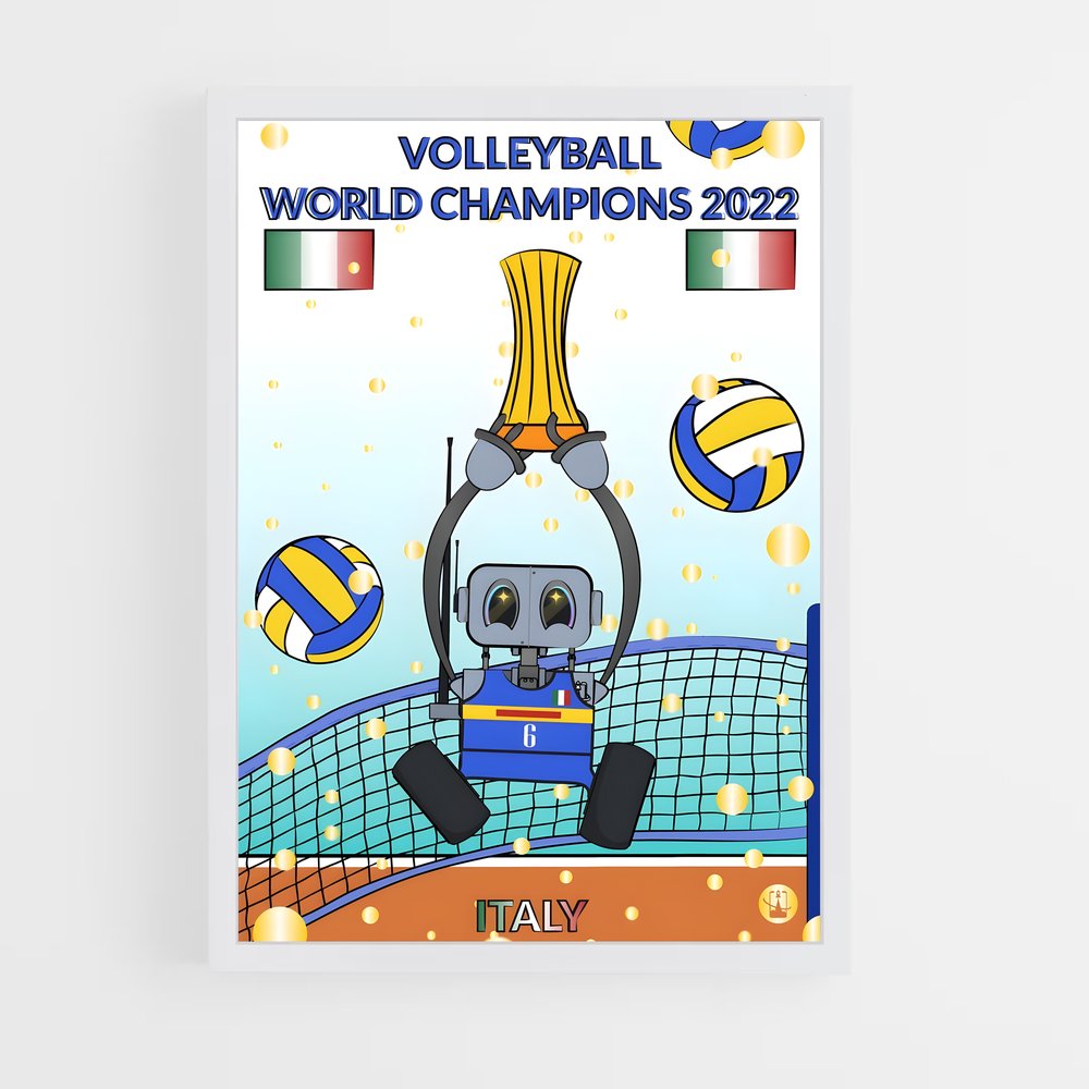 Poster Championnat de Volleyball (vue 3)